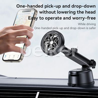 Магнитный держатель для iPhone на присоске Yesido Magnetic Holder C266 Черный смотреть фото | belker.com.ua