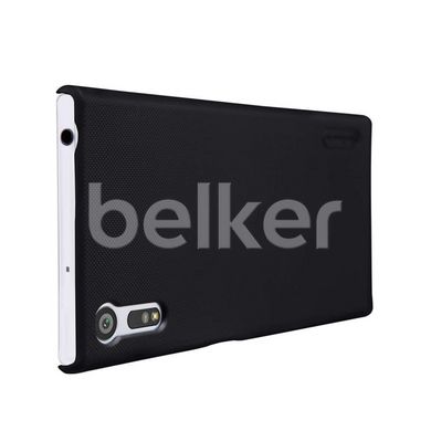 Пластиковый чехол для Sony Xperia XZ Nillkin Frosted Shield Черный смотреть фото | belker.com.ua