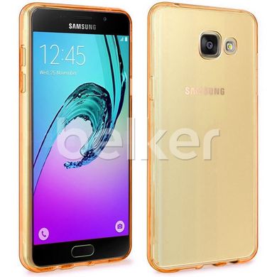 Силиконовый чехол для Samsung Galaxy A5 2016 A510 Remax незаметный Золотой смотреть фото | belker.com.ua