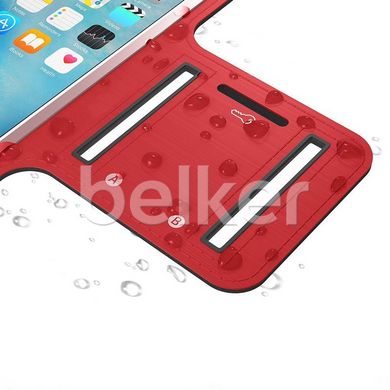 Спортивный чехол на руку для iPhone 8/7/6s/6/X/Xs Belkin ArmBand Красный