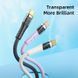 Кабель USB Type-C Rock Z21 Transparency 1.2 метра Черный в магазине belker.com.ua