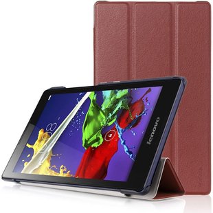 Чехол для Lenovo Tab 3 8.0 850 Moko кожаный Коричневый смотреть фото | belker.com.ua