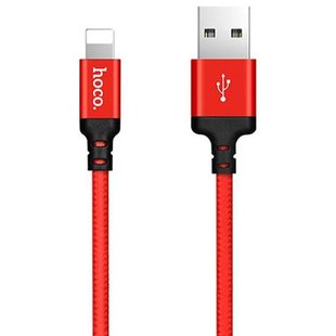 Кабель Lightning USB для iPhone iPad Hoco X14 Times Speed 1 метр Красный