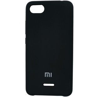 Оригинальный чехол для Xiaomi Redmi 6A Silicone Case Черный смотреть фото | belker.com.ua