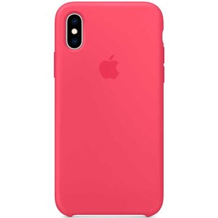 Силиконовый чехол для iPhone Xs Apple Silicone Case Малиновый смотреть фото | belker.com.ua