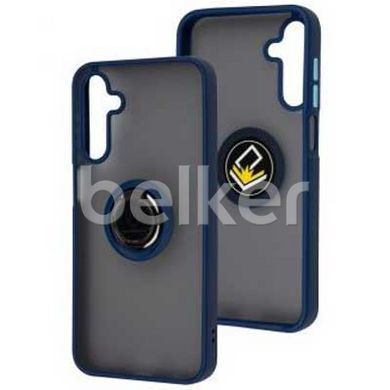 Чехол для Samsung Galaxy M15 (M156) LikGus Ring case Синий