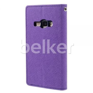 Чехол книжка для Samsung Galaxy J1 2016 J120 Goospery Фиолетовый смотреть фото | belker.com.ua