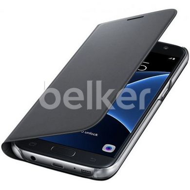 Чехол книжка для Samsung Galaxy S7 G930 Flip Wallet Cover Копия Черный смотреть фото | belker.com.ua