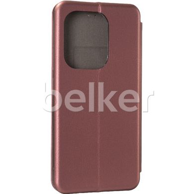 Чехол книжка для Poco M6 Pro G-Case Ranger Марсала