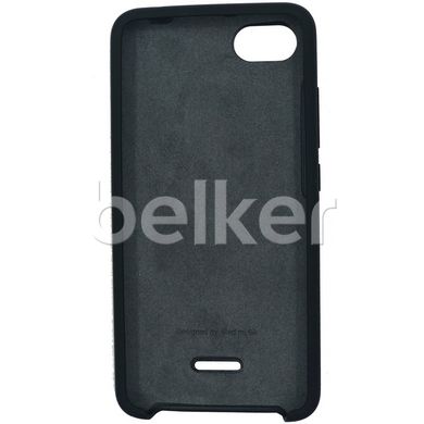 Оригинальный чехол для Xiaomi Redmi 6A Silicone Case Черный смотреть фото | belker.com.ua