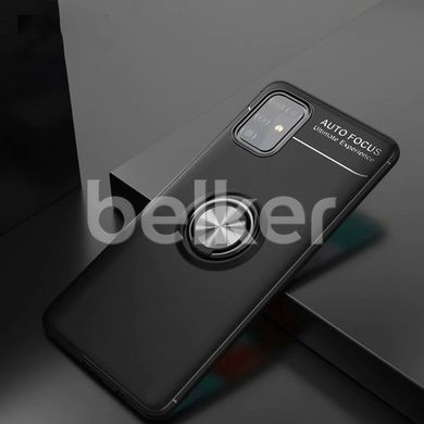 Противоударный чехол для Samsung Galaxy A32 Deen Magnetic Ring case Черный смотреть фото | belker.com.ua