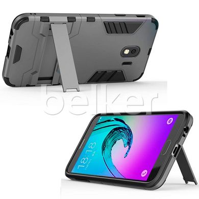 Противоударный чехол для Samsung Galaxy J4 2018 (J400) Honor Hard Defence Тёмно-серый смотреть фото | belker.com.ua