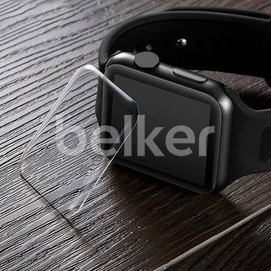 Защитное стекло 3D для Apple Watch 38mm UV Full glue Прозрачное Прозрачный смотреть фото | belker.com.ua