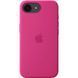 Чехол для iPhone 16e Silicone Case with MagSafe (replica) Малиновый в магазине belker.com.ua