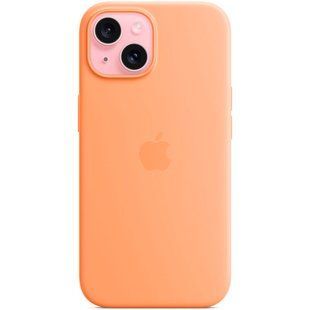 Чехол Apple Silicone Case MagSafe для iPhone 15 Оранжевый смотреть фото | belker.com.ua