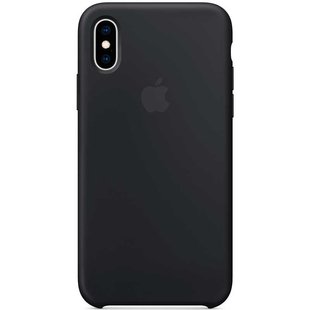 Силиконовый чехол для iPhone X Apple Silicone Case Черный смотреть фото | belker.com.ua