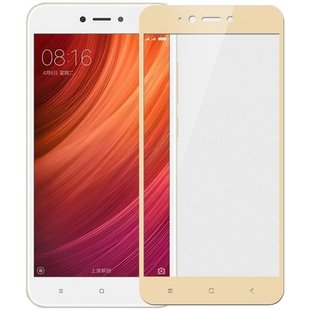 Защитное стекло для Xiaomi Redmi 5a Tempered Glass 3D Золотой смотреть фото | belker.com.ua