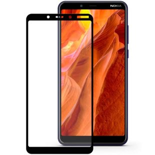 Защитное стекло Nokia 3.1 Plus Tempered Glass 3D Full Glue Черное Черный смотреть фото | belker.com.ua