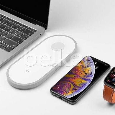 Беспроводное зарядное устройство для iPhone/AirPods/Apple Watch 2 в 1 Hoco CW20 Wisdom 2 в 1