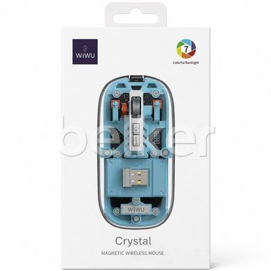 Мышка для iPad WiWU Crystal Wireless Голубая