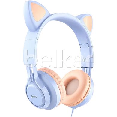 Наушники Hoco W36 Cat ear Dream Голубой