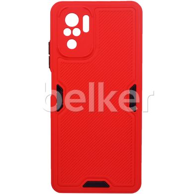Противоударный чехол для Redmi Note 10 LikGus Ribed Красный смотреть фото | belker.com.ua