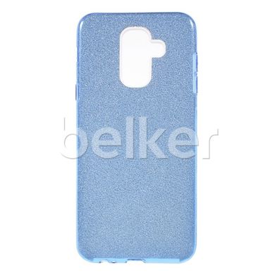 Силиконовый чехол для Samsung Galaxy A6+ 2018 (A605) Remax Glitter Silicon Голубой смотреть фото | belker.com.ua