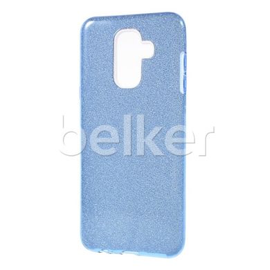 Силиконовый чехол для Samsung Galaxy A6+ 2018 (A605) Remax Glitter Silicon Голубой смотреть фото | belker.com.ua
