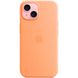Чехол Apple Silicone Case MagSafe для iPhone 15 Оранжевый