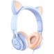 Наушники Hoco W36 Cat ear Dream Голубой в магазине belker.com.ua