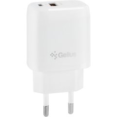 Зарядное устройство Gelius Pro X-Duo GP-HC014 USB+Type-C QC3.0/PD20W Белое