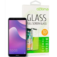 Защитное стекло для Huawei Y7 2018 Optima 3D Черный смотреть фото | belker.com.ua