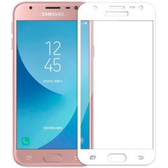 Защитное стекло Samsung Galaxy J3 2017 (J330) Tempered Glass 3D Белый смотреть фото | belker.com.ua