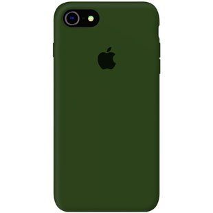 Чехол для iPhone 8 Silicone Case (replica) Хаки смотреть фото | belker.com.ua