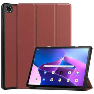 Чехол для Lenovo Tab M10 3rd Gen 10.1 tb-328 2022 Moko кожаный Коричневый