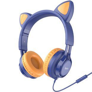 Наушники Hoco W36 Cat ear Midnight Синий