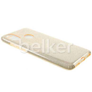 Силиконовый чехол для Xiaomi Mi A2 Remax Glitter Silicon case Золотой смотреть фото | belker.com.ua