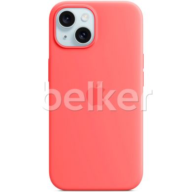 Чехол Apple Silicone Case MagSafe для iPhone 15 Красный