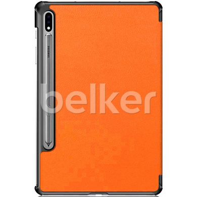 Чехол для Samsung Galaxy Tab S9 11 (SM-X710) Moko кожаный Оранжевый