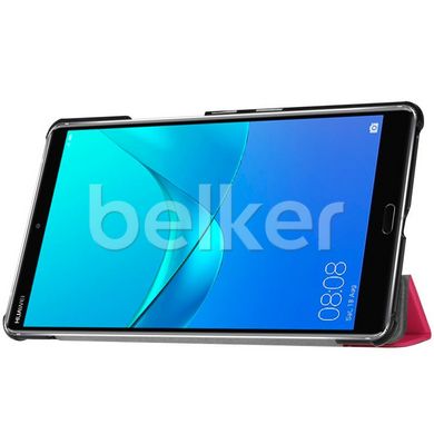 Чехол для Huawei MediaPad M5 8.4 Moko кожаный Малиновый смотреть фото | belker.com.ua