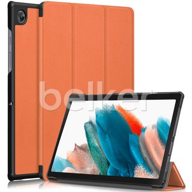 Чехол для Samsung Galaxy Tab A8 10.5 2021 Moko кожаный Оранжевый