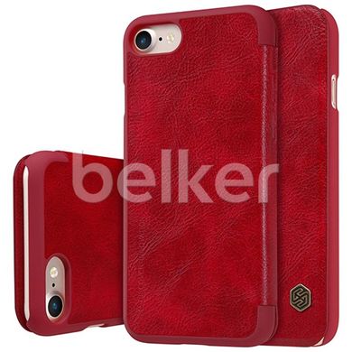 Чехол книжка для iPhone 7 Nillkin Qin кожаный Красный смотреть фото | belker.com.ua