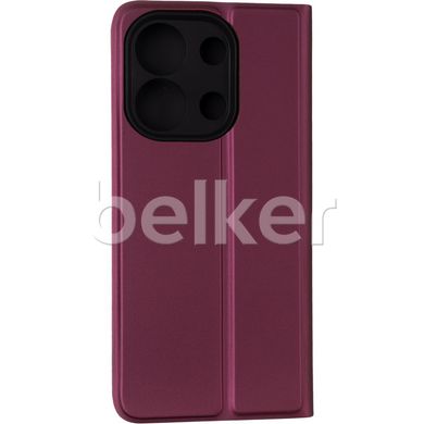 Чехол книжка для Xiaomi Redmi Note 13 4G Book Cover Gelius Shell Case Бордовый смотреть фото | belker.com.ua