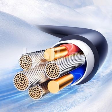 Кабель USB Type-C витой JoyRoom Crystal-Clear S-A43 1.5 метра Черный