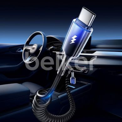 Кабель USB Type-C витой JoyRoom Crystal-Clear S-A43 1.5 метра Черный
