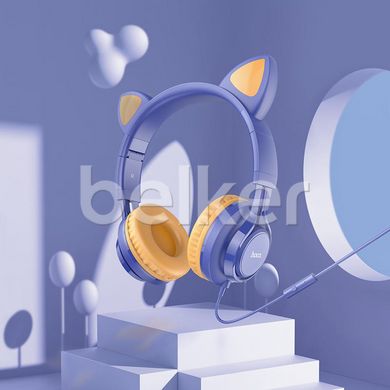 Наушники Hoco W36 Cat ear Midnight Синий