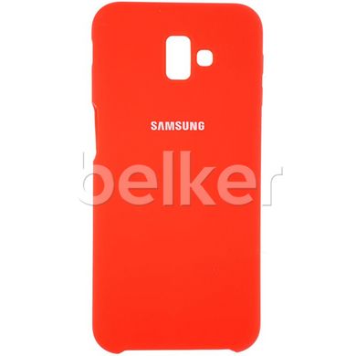 Оригинальный чехол для Samsung Galaxy J6 Plus (J610) Silicone Case Красный смотреть фото | belker.com.ua
