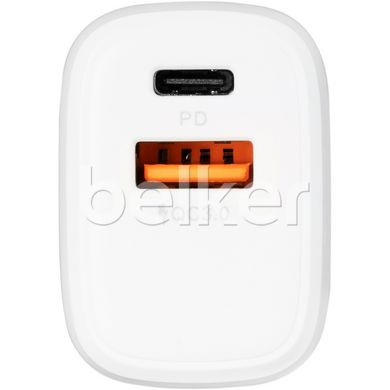 Зарядное устройство Gelius Pro X-Duo GP-HC014 USB+Type-C QC3.0/PD20W Белое