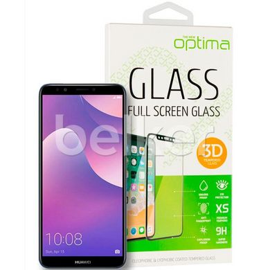 Защитное стекло для Huawei Y7 2018 Optima 3D Черный смотреть фото | belker.com.ua