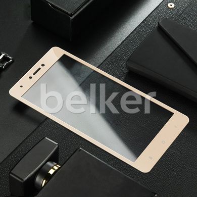 Защитное стекло для Xiaomi Redmi Note 4x 3D Tempered Glass Золотой смотреть фото | belker.com.ua